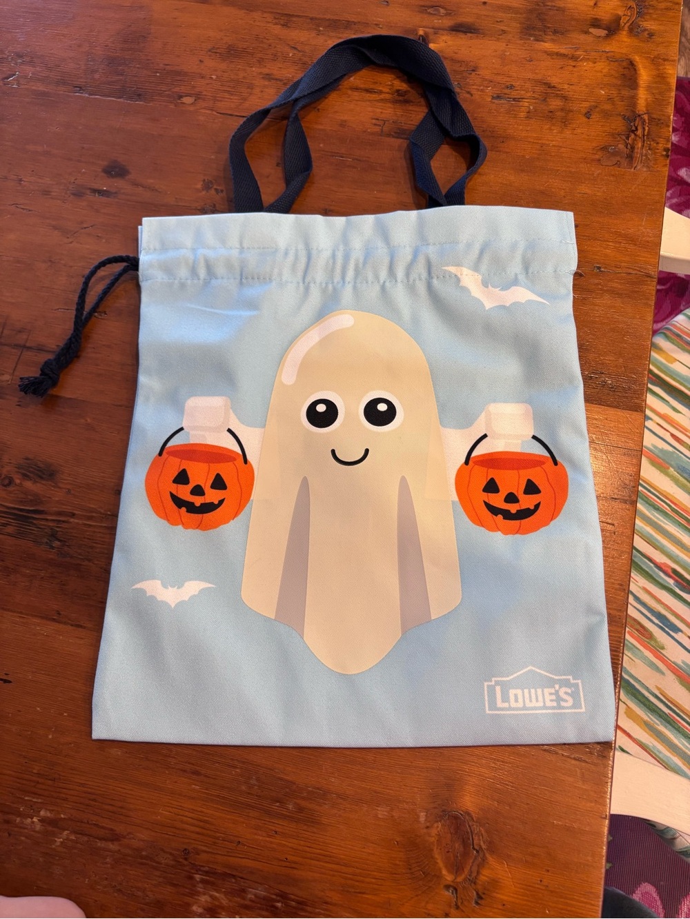 Lowes 2026 trick or treat Blue Ghost Halloween Treat Bag